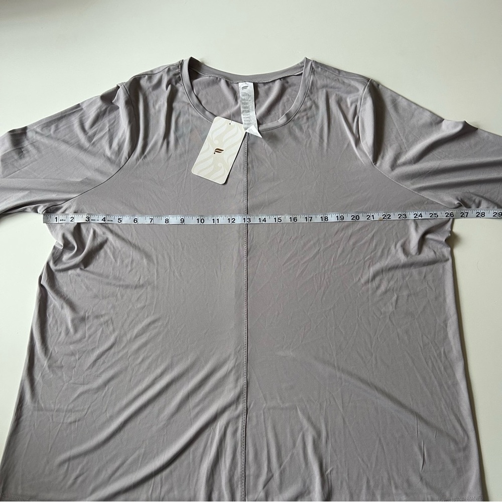 Fabletics Purple Relaxed Long Sleeve Tee - Picture 9 of 13